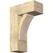 Ekena Millwork Thorton Block Rough Sawn Bracket w/ Offset Brace, Douglas Fir, 8"W x 18"D x 26"H BKT0806X18X26THR05RDF - alternate 1